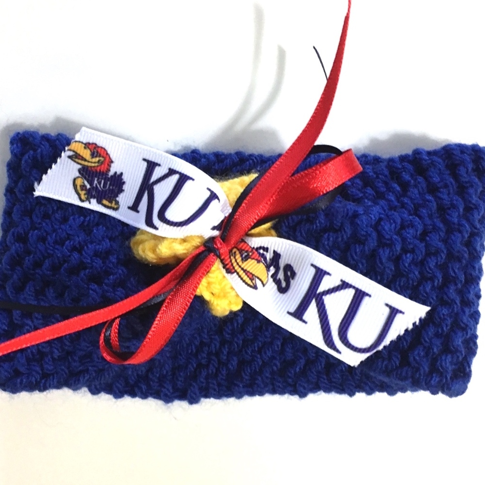 University Of Kansas JAYHAWKS Baby Headband *NEW*